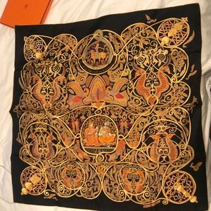 Hermes Scarf La Charmante Aux Animaux